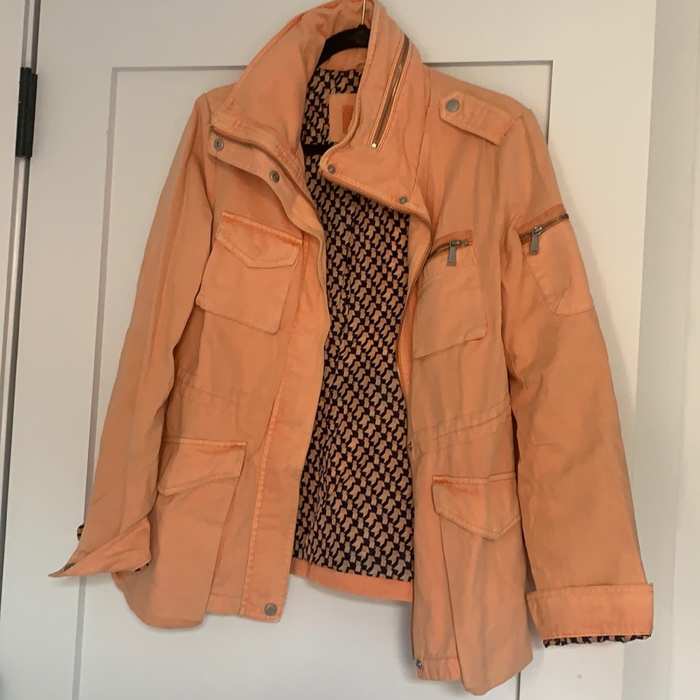 Orange cargo BCBGeneration jacket